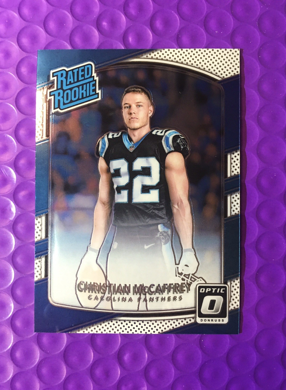 Christian McCaffrey 2017 Optic Rated Rookie #168 RC