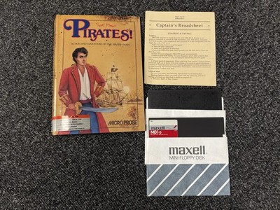 Sid Meier's Pirates! MicroProse for Commodore 64/128 1987. CIB