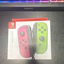 Nintendo Switch Joy-Con (L/R) Wireless Controller Neon Pink Green NFC IR Capture