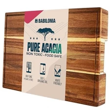 Cutting Boards for Kitchen, Wooden Chopping Board Acacia Wood 15.7"L x 10.2"W