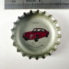Ferrari 275GTB4 Supercar Bottle Cap Crown Cap Coca Cola Vintage Japan Rare