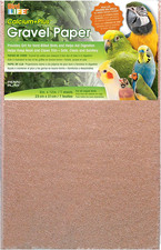 7 Pack Gravel Paper for Bird Cage, 9 by 12-Inch  Great for Hard-Billed Birds 