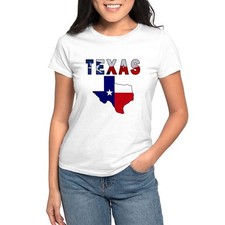 CafePress Flag Map With Texas Women's T Shirt Women's T-Shirt 845149984