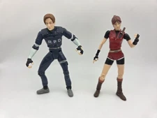 Resident Evil 2 Capcom Toybiz 1998 Claire Redfield Leon Kennedy Figures