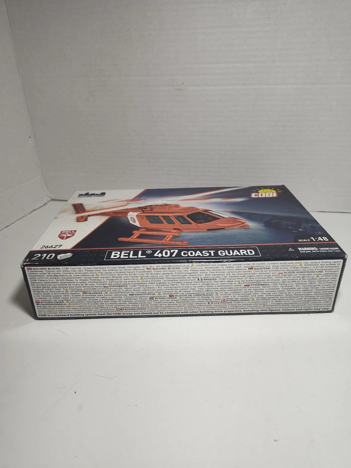 Cobi Toys #26627 Bell 407 海岸警卫队直升机 - 全新! 密封 — 第 2/4 张图片