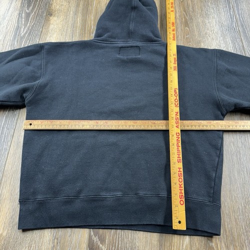 Vintage Leinenkugels Sweatshirt Mens S Black Hoodie Beer Brewing Co Bar Sweater - Picture 8 of 12