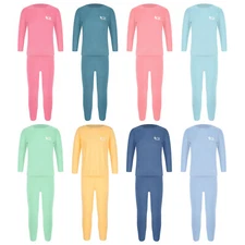 Kids Boys Girls Shirts With Trousers Suit Thermals Tees Top And Tights Pullover
