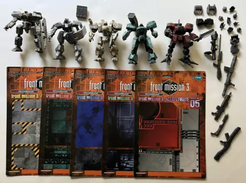 FRONT MISSION 3 LOOSE FIGURE LOT COMPLETE SET 5 ARTFX KOTOBUKIYA 01 02 03 04 05