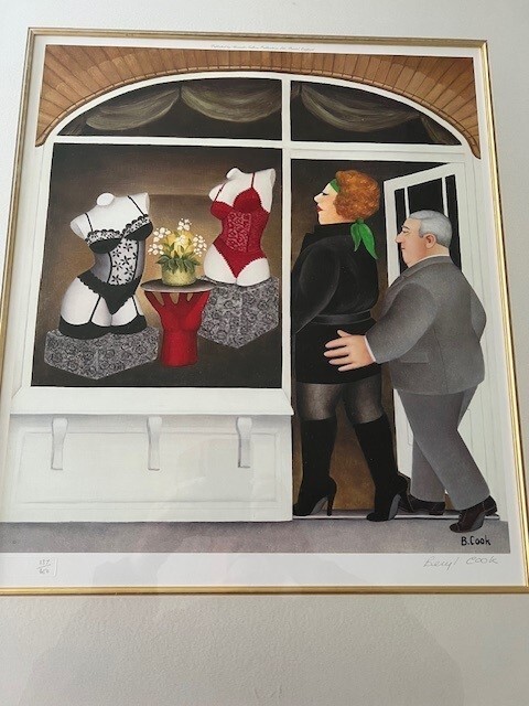 beryl cook signed limited edition print Lingerie Shop UVP 1695£
