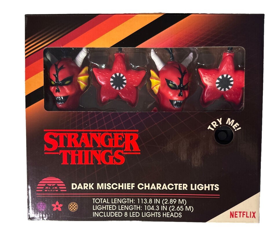 Stranger Things Dark Mischief Christmas Lights & Sound Eddie