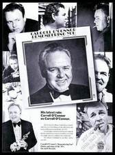 1972 Carroll O'Connor 8 photo Remembering You A&M Records trade print ad