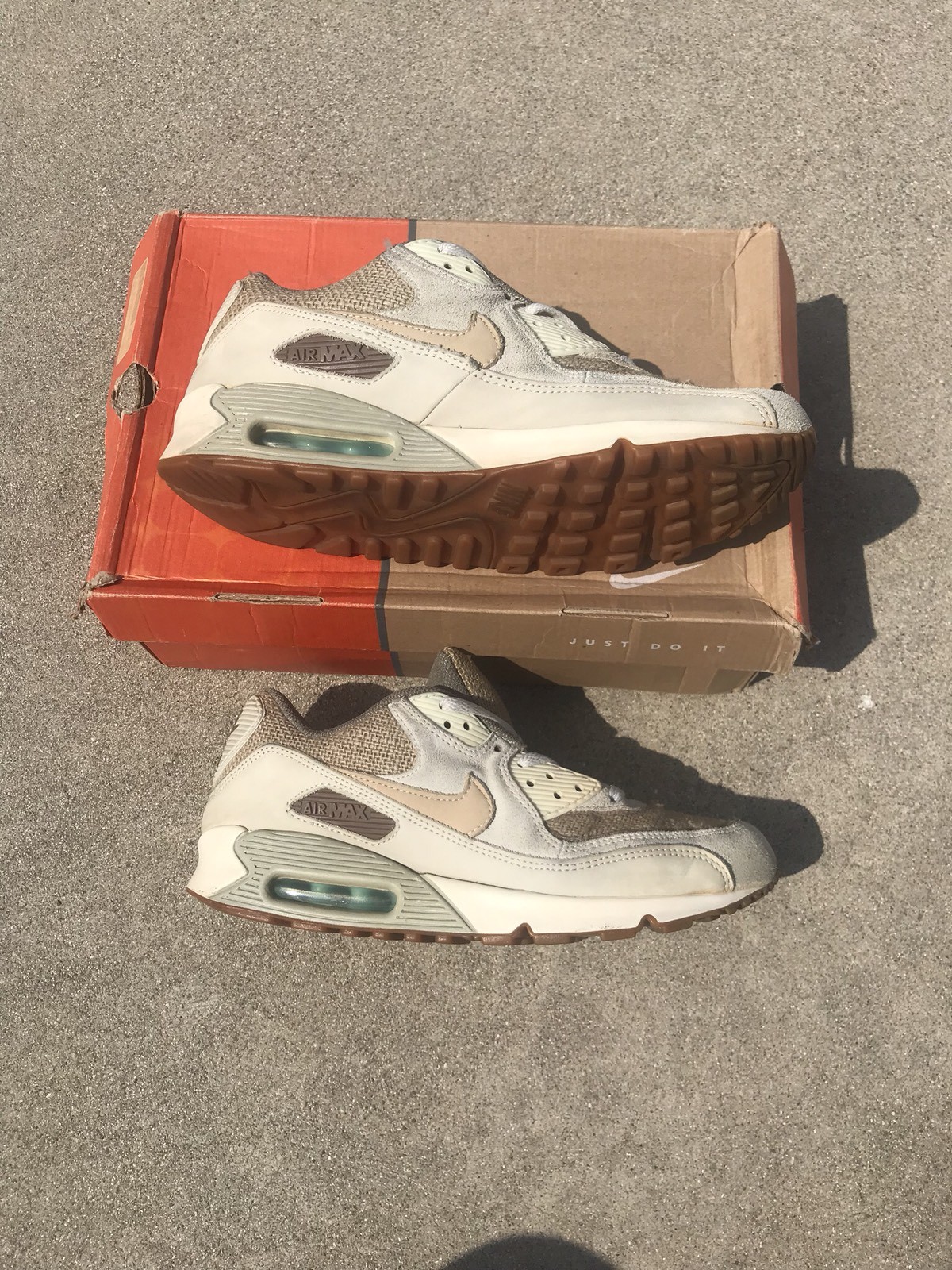 Nike Air Max 90 Premium Crepe Hemp Size 