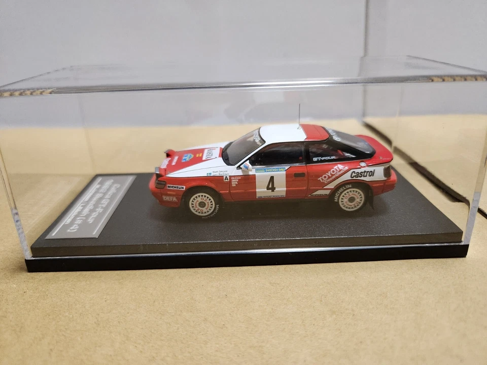 HPI TOYOTA CELICA GT-FOUR #4 1992 SWEDISH 8146 1/43 - Image 3 of 4