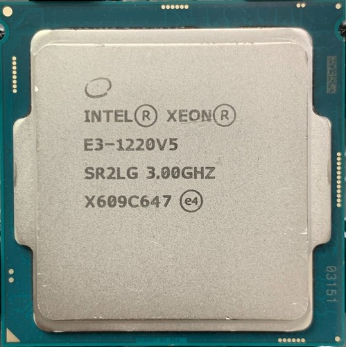 Intel Xeon E3-1220 V5 3.0GHz 4-Core 8MB LGA 1151 80W SR2LG CPU Processor