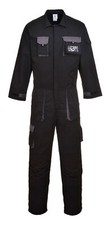 Image of Portwest Men's Texo Contrast Coverall Work Boiler Suit Durable Overalls Safety