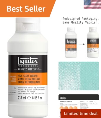 Lightweight 8-oz High Gloss Varnish for Interior & Exterior Use - Easy Apply