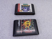 Ms. Pac-Man (Sega Genesis, 1991)  & NHL All Star Hockey 95