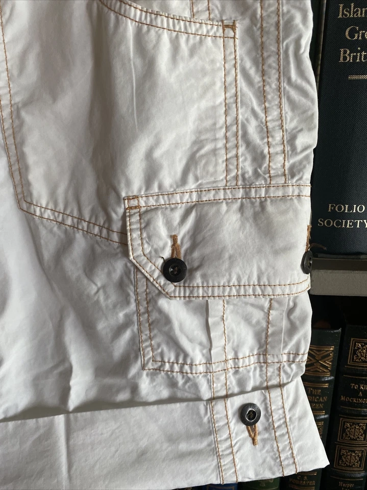 Pantalones cortos cargo para mujer Axcess Liz Claiborne ~ talla 12 ~ frente plano ~ 100 % algodón Foto 2 de 4