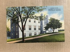 Postcard Fayetteville AR University of Arkansas Campus Student Union Vintage PC
