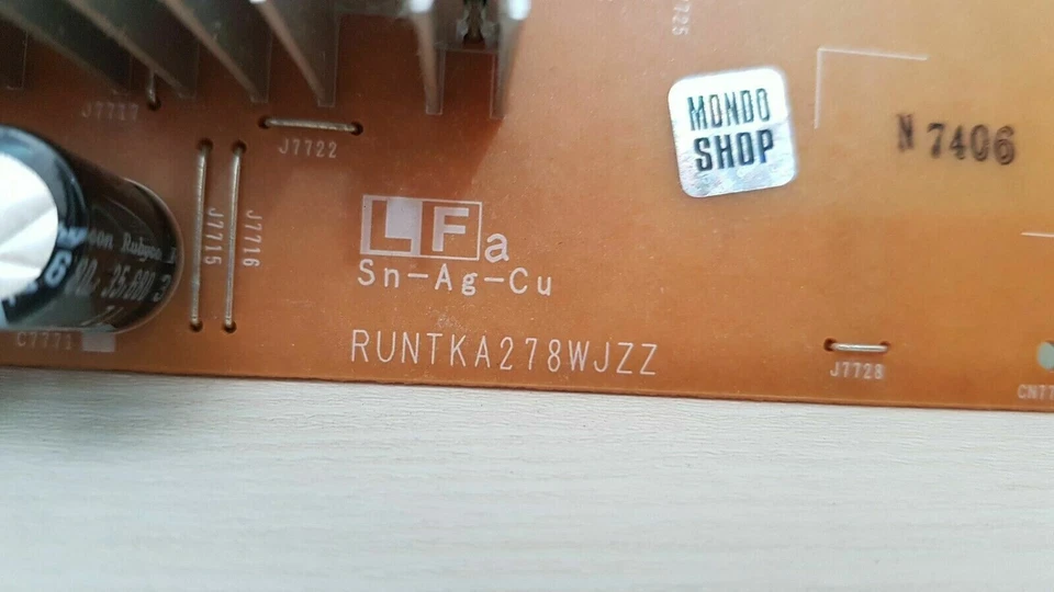 INVERTER RUNTKA278WJZZ PER TV SHARP LC-37XD1E - Immagine 2 di 4