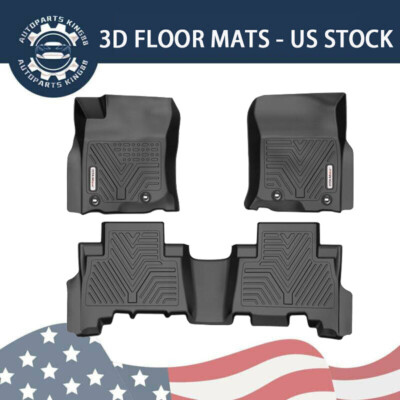 3D Floor Mats for 2013-2024 Toyota 4Runner All Weather Full Cover Floor Liners
