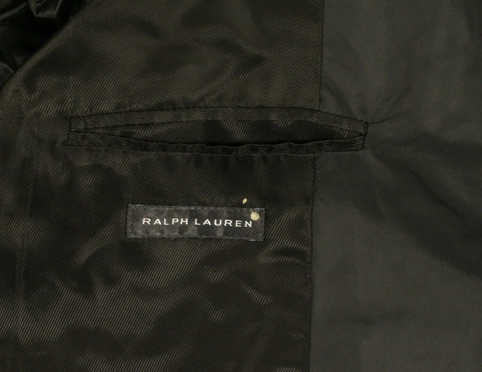 Chaqueta Blazer Ralph Lauren Etiqueta Negra Acolchada Poliéster Abrigo Deportivo M Nueva $895 Foto 4 de 4