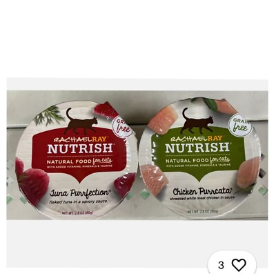 Rachael Ray Nutrish Natural Wet Cat Food Tuna & Chicken 2.8 oz 6-serving Only