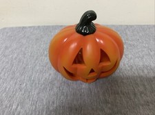 Vintage Hard Plastic Halloween Flashing Battery Operated Jack-O-Lantern