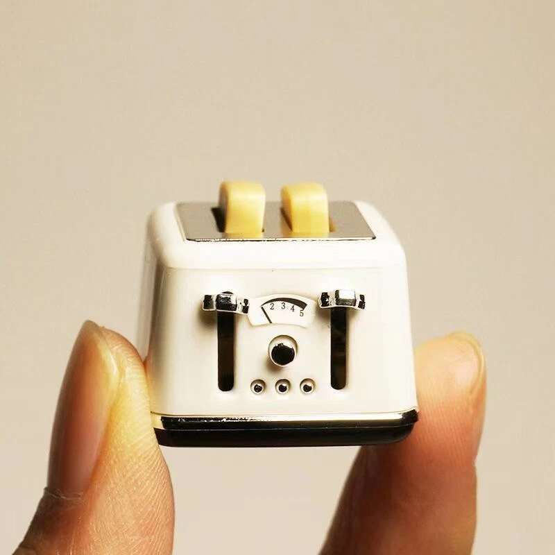 3PC Dolls House 1:12 Scale Miniatures Toaster Teapot Kitchenware Accessories - Image 3 of 4