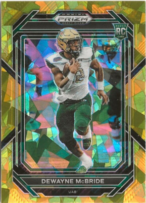 2023 Panini Prizm DeWayne McBride Gold Prizm SP RC UAB Blazers