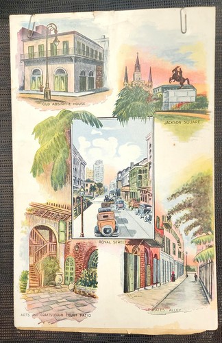 Vintage Gluck's Fold Out Menu New Orleans Louisiana - Picture 6 of 7