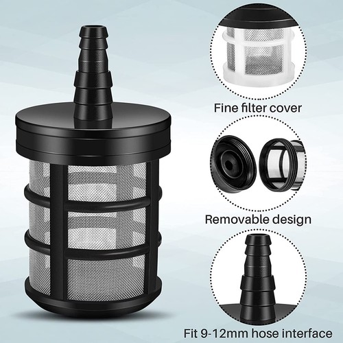 2 x Garden Hose Sediment Filter Hose Strainer Water Line Filter for Water Pumps