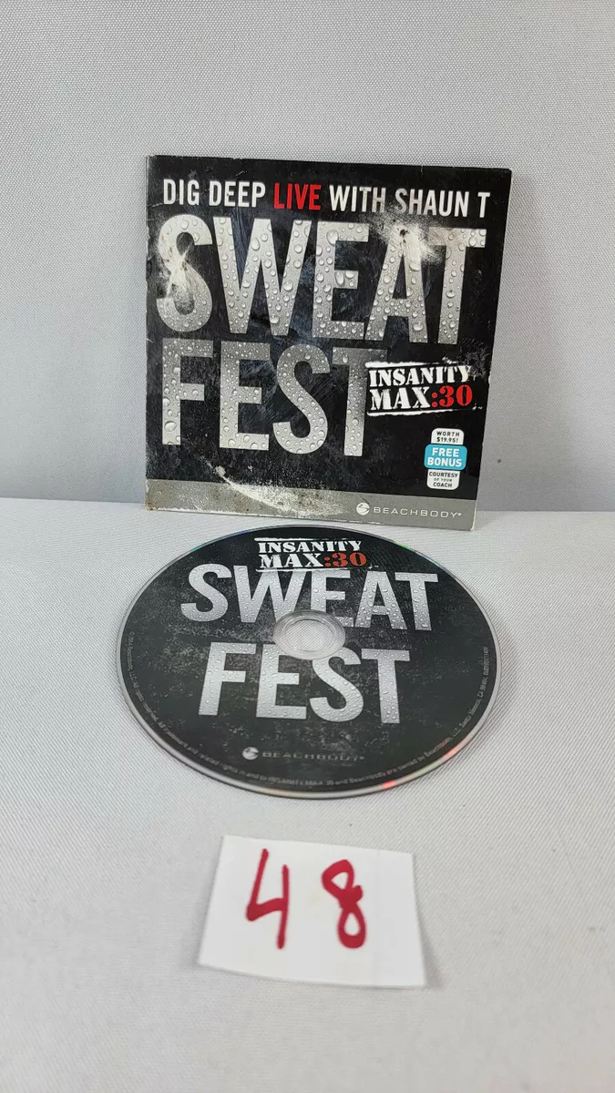 Insanity Max 30 Sweat Fest by Beachbody Workout DVD Buy 2 Get 1 Free
