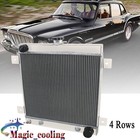 All Aluminum 4 Rows Radiator For 1962 Chrysler S Series Valiant 318 V8 AT ALLOY