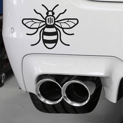 Black Manchester Bee Vinyl Decal Sticker Car, Van, Window, Proud to be Mancunian
