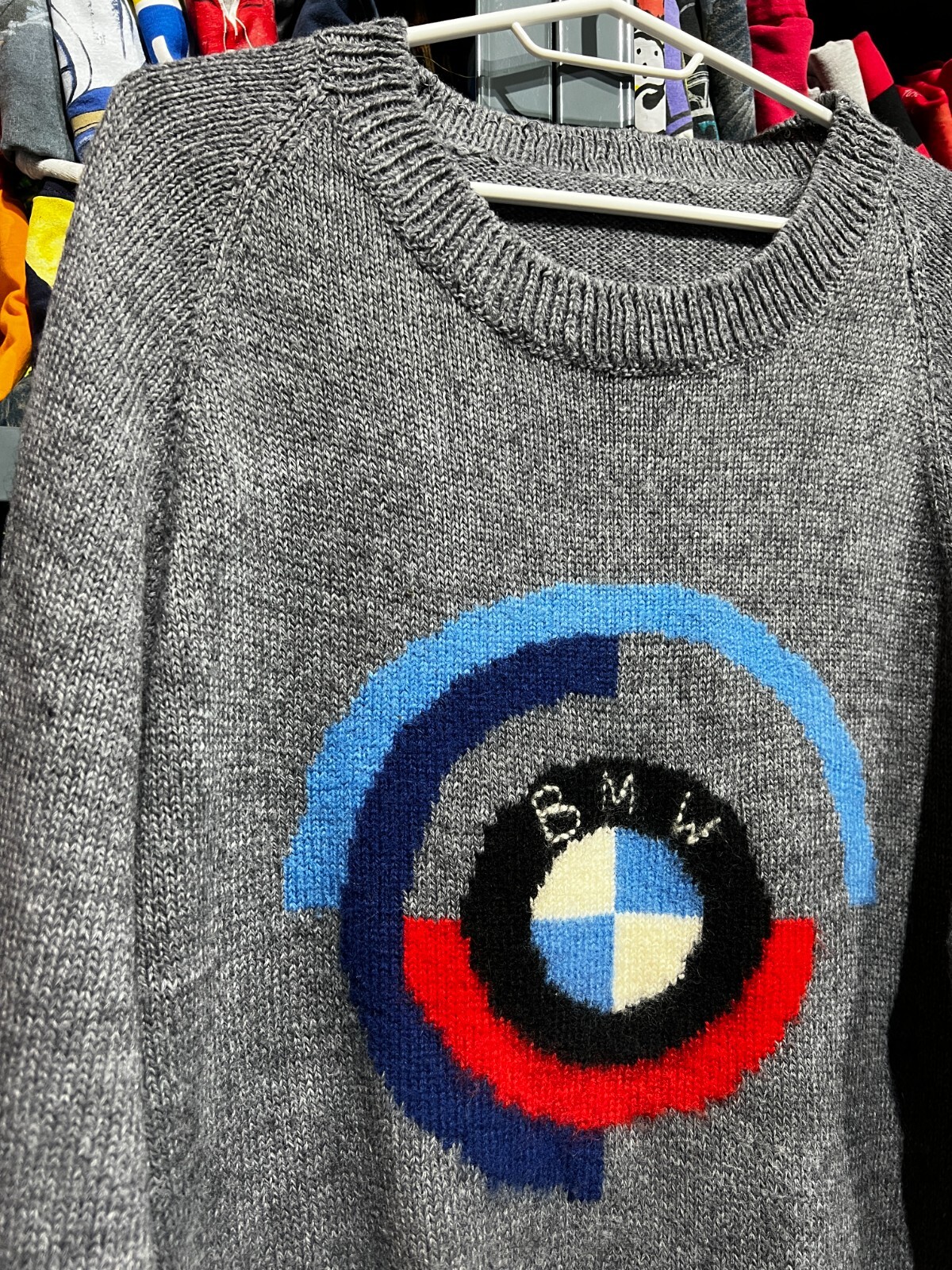 Vintage BMW Racing Sweater Big Logo Size LXL | eBay