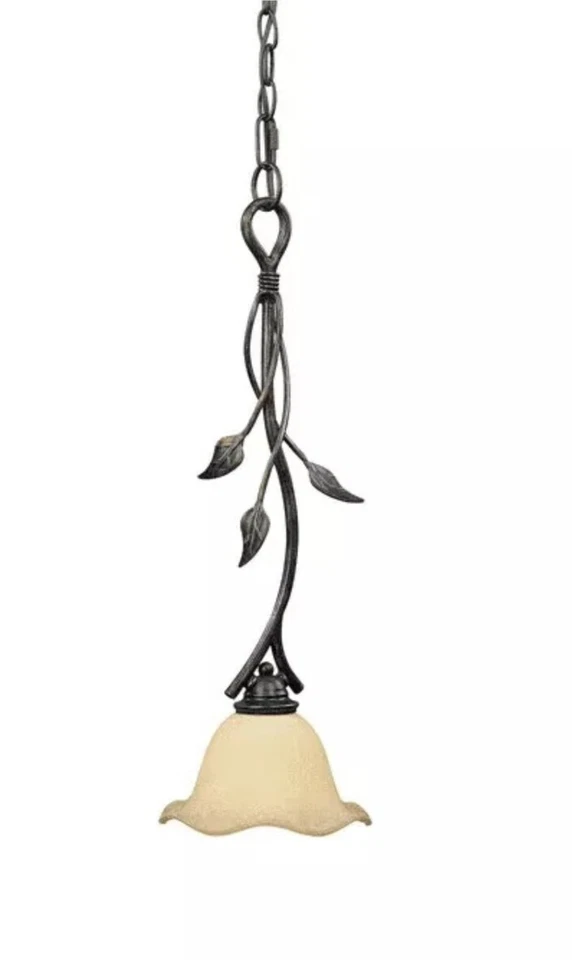 Vaxcel Lighting PD38807 Vid de esquisto de aceite 1 luz mini isla de cocina colgante nuevo en caja Foto 2 de 2