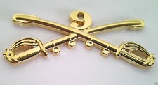 9TH CAVALRY SWORDS Military Veteran US ARMY Hat Pin 16147 LARGE HO LP
