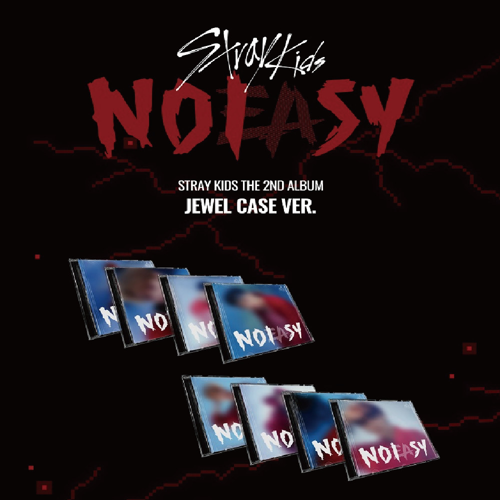 Stray Kids NOEASY 2nd Album Jewel Case ver. Random 1ea Official K-POP Goods