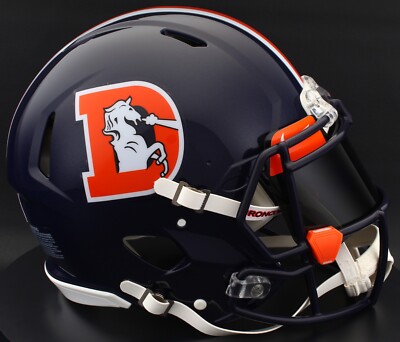 DENVER BRONCOS NFL Riddell Speed Full Size AUTHENTIC Football Helmet
