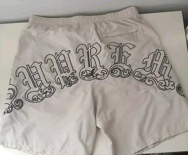 Shorts De Bain En Nylon Supreme Old English SS23 XL Supplex Blanc