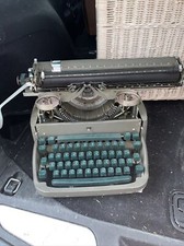 Vintage Remington Rand Portable Typewriter Green Keys thumbnail