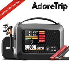 8000A Auto KFZ Jump Starter Starthilfegerät mit Kompressor Powerbank Supersafe