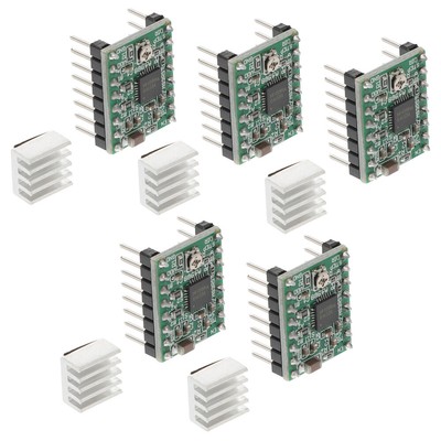 5 Pcs A4988 Schrittmotortreiber 3D-Druckerschnittstelle Treibermodule