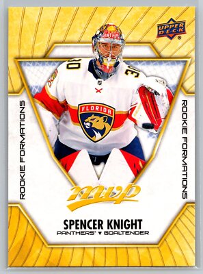 Spencer Knight 2021-22 Upper Deck MVP Rookie Formations #RF-4 Florida Panthers