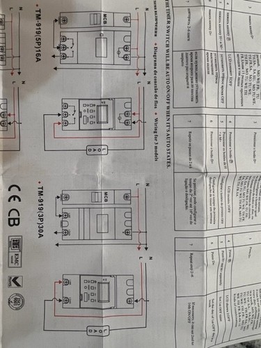 Interruptor de relé temporizador de riel semanal programable LCD DIN DC5V 16A TM919A-5V - Imagen 17 de 18