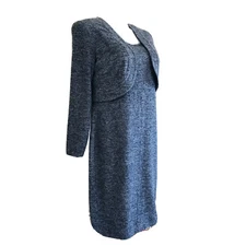 Catos  women's Size XL dress with Jacket Gray Knee Length