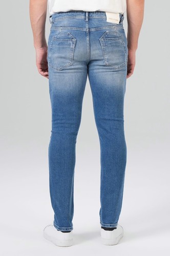 MOD Herren Jeans Hose ALVIN Tapered Stretch acquit blue blau 32930 - Picture 5 of 6