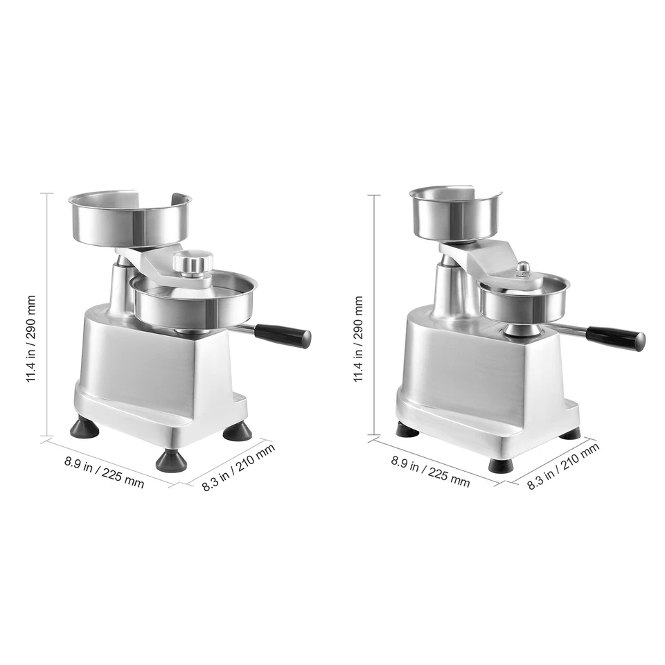 Máquina formadora de prensa de carne para hamburguesas comerciales de 4/5/6" Foto 2 de 2