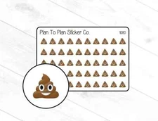 1080~~Poop Planner Stickers.